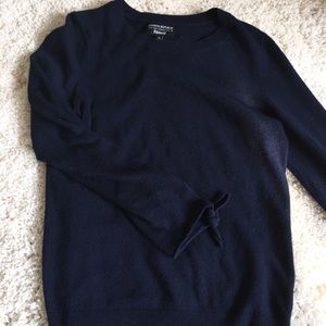 Banana Republic Navy Sweater with Steve Tie Detail